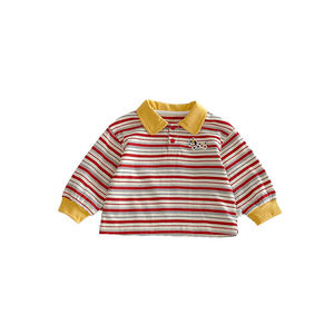 Camiseta Polo para Bebé, Primavera 2026, Diseño Moderno con Bloques de Color y Rayas, para Niños - Product Image 6