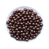 Perles rondes blanches avec trous, perles d'imitation ABS pour robe de mariée, décoration de perles à la main, luxe, bling, DIY