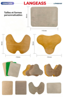 Patch chauffant au gingembre respirant et résistant à la transpiration, jetable, fin, léger, à base d'extraits naturels de plantes, pour le confort musculaire quotidien
