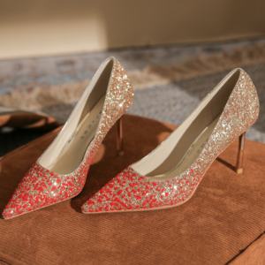 Chaussures à talons hauts pour femmes, style élégant et coordonné, parfaites pour les événements formels et les mariages, intemporelles et jamais démodées - Product Image 1