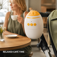 Dispositif de balancement intelligent pour poussette, balançoire automatique à moteur, bruit blanc, système apaisant pour le sommeil du bébé, appareil portable pour le soin des nourrissons