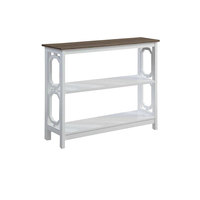 Table console moderne en bois massif noir, style français élégant et polyvalent, facile à assembler, pour couloir.