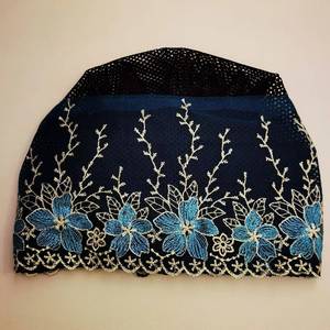 Pañuelo elástico cuadrado de algodón personalizado para mujer, nuevo pañuelo interior, gorro árabe agradable para la piel con diseño étnico - Product Image 1