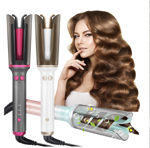2025 Women's Automatic <b>Curler</b> Strap Black Gold Wavy Hair Fast <b>Heating</b> LED Stainless Steel Laser Printed Home Use - Product Image 1