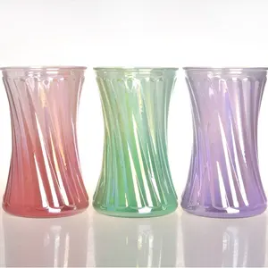 Come regalo decorativi vasi di fiori di vetro placca di vetro vasi per la cerimonia nuziale centrotavola