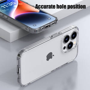 Per <span class=keywords><strong>iPhone</strong></span> 15 Pro Max Ultra Aurora serie ad alta trasparenza <span class=keywords><strong>13</strong></span> <span class=keywords><strong>Mini</strong></span> 14 Plus 12 <span class=keywords><strong>Cover</strong></span> trasparente trasparente in acrilico antiurto - Product Image 6