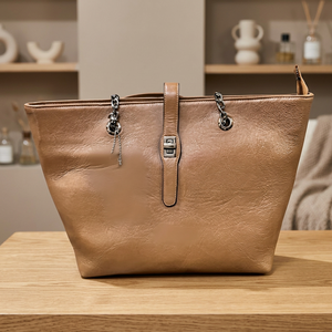 BS International Super Soldes : Pochette de luxe pour femme en cuir véritable, fermeture éclair, imperméable, légère, grande capacité - Product Image 3