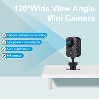 QZT Wireless Hd Mini Cámara corporal 1080p Cámaras de bolsillo de seguridad Activado por movimiento Nanny Cam Standby