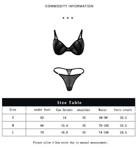 Ensemble de soutien-gorge et culotte pour femmes en strass de haute qualité, ensemble de bikini 2 pièces, ensemble de lingerie sexy respirante pour femmes - Product Image 6
