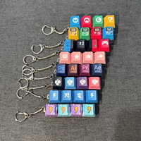 Llavero Antiestrés Personalizado de Plástico Ligero con Teclado Clicker y Luces LED