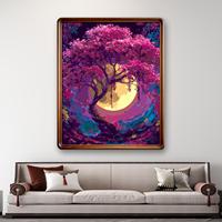 Kit de peinture par numéros en acrylique, cadre DIY 40*50cm, écologique, prêt à expédier, prix de gros