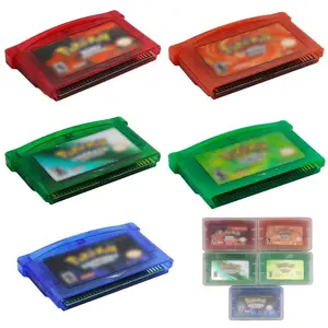 Cartão de jogo de vídeo game de alta qualidade, cartucho de console, esmeralda, rubi, folha vermelha, safira verde, para GBA SP NDSL