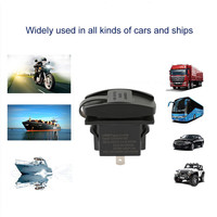 Chargeur de voiture USB-C 12V de type rocker, prise de charge 20W PD, port USB-C et QC3.0, adaptateur de prise de charge 18W