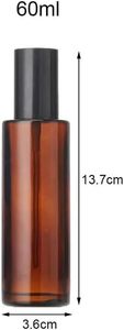 Refillable 20ml-120ml <b>Amber</b> Eco-friendly Glass Frost Surface Spray Lotion <b>Bottle</b> Mist Spray Cosmetic Packaging - Product Image 3