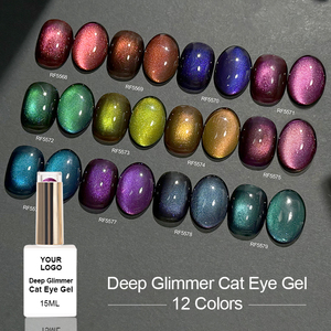 Esmalte <span class=keywords><strong>de</strong></span> Uñas en Gel Efecto Ojo <span class=keywords><strong>de</strong></span> Gato <span class=keywords><strong>de</strong></span> 15ml, 12 Colores, Sin Necesidad <span class=keywords><strong>de</strong></span> Base, Libre <span class=keywords><strong>de</strong></span> HEMA, Magnético, Marca Privada - Product Image 1