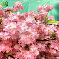 Maßgefertigter Rosa Bionischer Sakura-Blütenbaum Künstlicher Seidenblumen-Kirschbaum für Innenraum-Hochzeitsdekoration