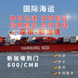 Transporte Marítimo de Shenzhen a Singapur, LCL Express DDU, Envío de 600 CMB, Entrega a Domicilio en Singapur - Product Image 1