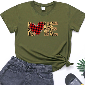 Best Sell Love Printing <strong>Tshirts</strong> <strong>Funny</strong> Summer Short Sleeve Fashion Baggy Clothes Ladies Cotton Tee Crew Neck Woman's <strong>Tshirt</strong> - Product Image 5