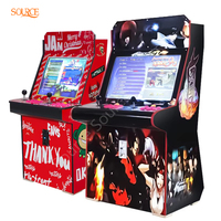Machine de jeu d'arcade SOURCE pour 2 joueurs, avec monnayeur, style Street Fighter rétro, écran LCD, pour centre de jeux et centre commercial