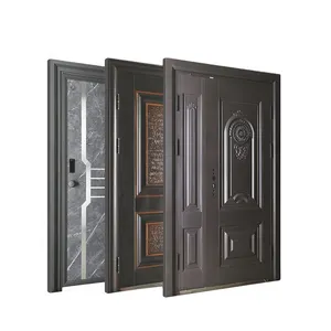 Latest Safety Doors Single Iron Design Nigeria Steel Door Exterior Steel Door