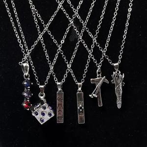 Anime Jujutsu Kaisen Unisex colgante collar llavero moda Ryomen <span class=keywords><strong>Sukuna</strong></span> Itadori Yuji <span class=keywords><strong>Cosplay</strong></span> fiesta Halloween hecho aleación - Product Image 1