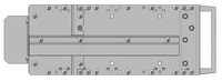 Kit de fabrication de sous-rack blindé RDEKONO 19" 3U 6U pour la réaménagement de la planche arrière, rail horizontal 19 pour rack Eurorack