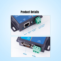 Convertidor Industrial de Serie a Ethernet USR-TCP232-410s-RT, RS232/RS485 a RJ45 Modbus RTU 5-36V, Certificado CE FCC ROHS