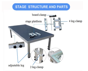 <b>Portable</b> Aluminum Truss <b>TV</b> <b>Stand</b> with Easy Install TUV Certified Modular Design for Stage Displays - Product Image 3