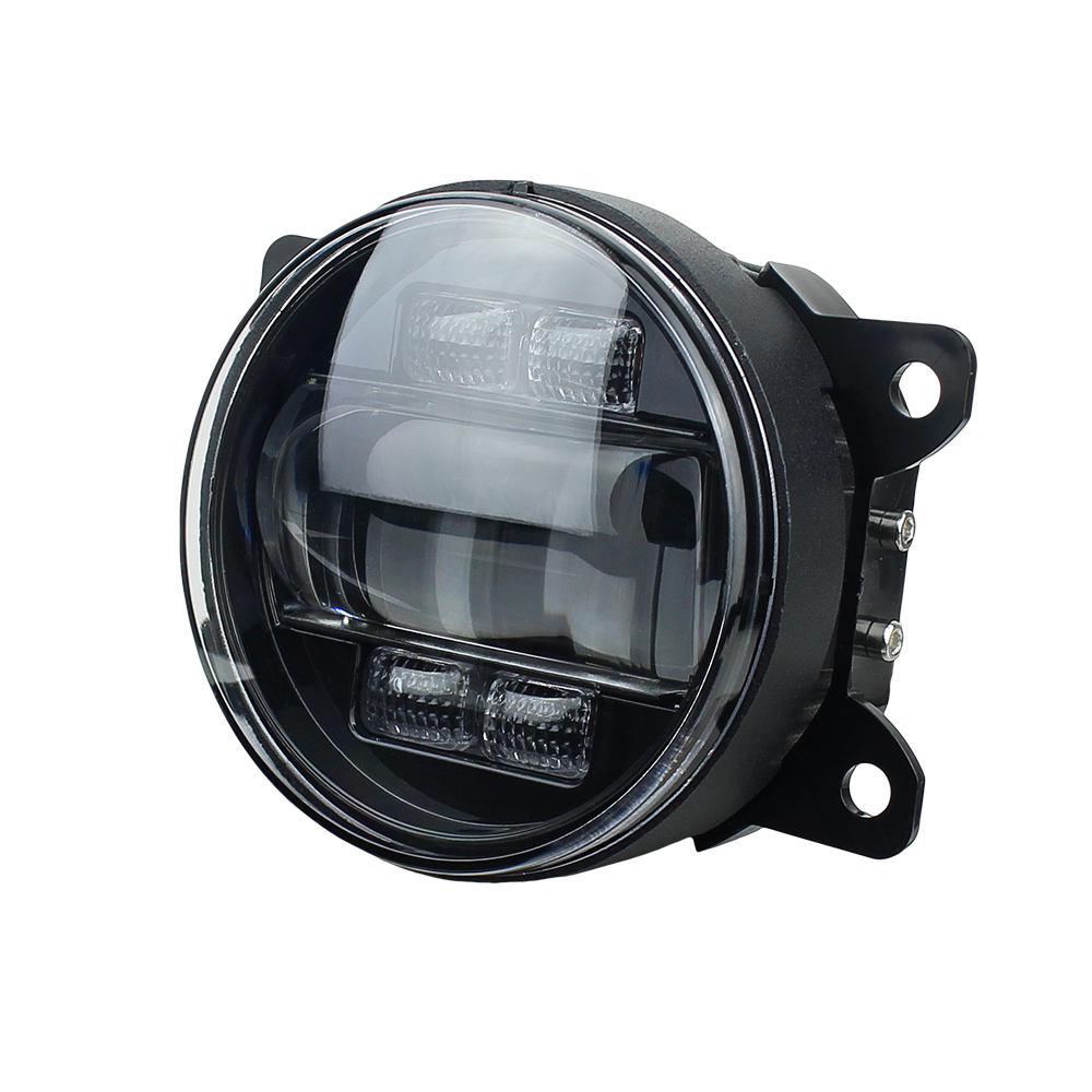 1 Par De Lámparas LED Transparentes Antiniebla Con Marcos De Lámpara