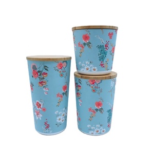 PLA Food Storage Jars Set Airtight Kitchen Canisters with Bamboo Lid bamboo fiber Canister Food Jar Kitchen Pantry Storage jar