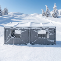 Abri de voiture flexible et mobile, imperméable, avec revêtement anti-UV, abri multifonctionnel pour l'extérieur, pour le stationnement quotidien, le camping et la vie de tous les jours