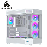 AntarcChill Steel Full Tower ATX PC Case with Tempered Glass Side Panel 360mm Radiator Support USB3.0 Type-C Ports Cooling