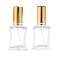 HBC 15ml belle bouteille de parfum en verre vide portable de taille de voyage pour distributeur de liquide