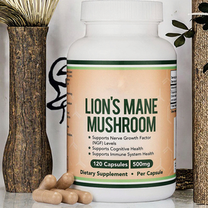 Lion's Mane Mushroom Extract Capsules Supplement for Adults 60 Capsules/<b>Bottle</b> wholesale Price Private Label - Product Image 3