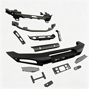 Pare-chocs avant robuste en Al-Mg compatible avec treuil pour Ford Bronco 2021-2024 4x4, amélioration tout-terrain, barre de protection en acier, <span class=keywords><strong>grille</strong></span> de protection en fer, modèle compact - Product Image 4