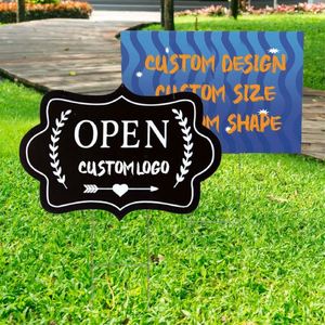 Letreros de Jardín Duraderos de Plástico/PVC Personalizados, Ligeros, Resistentes a los Rayos UV y Ecológicos para Publicidad Inmobiliaria, con Marco en H, Aptos para Lavado a Presión - Product Image 1