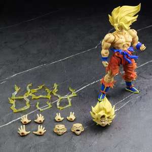 Figura <span class=keywords><strong>de</strong></span> Acción <span class=keywords><strong>de</strong></span> Anime Articulada <span class=keywords><strong>de</strong></span> PVC <span class=keywords><strong>de</strong></span> Son Goku Super Saiyan con Daños <span class=keywords><strong>de</strong></span> Batalla 3.0 <span class=keywords><strong>de</strong></span> N&T Studio SHF, Modelo <span class=keywords><strong>de</strong></span> 15 cm, Unisex - Product Image 2