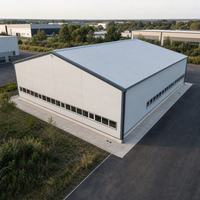 Almacén Moderno de Dos Pisos con Estructura de Acero Prefabricado, Estructura de Acero Ligero para Oficina, Almacenamiento, Taller, Edificio Industrial Resistente al Viento
