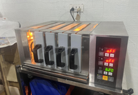 Machine à brochettes rotatives automatique pour barbecue, kebab, satay, brochettes, rôtisserie, grillades, de haute qualité