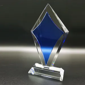 Hot Selling New Design K9 Custom Logo Gift Blank Award Commemorative Plaque Art Craft Crystal Glass Trophy