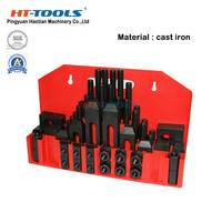 Kit de serrage en acier haute précision 58 pièces, pince de maintien pour rainure en T pour fraiseuse, perceuse, tour