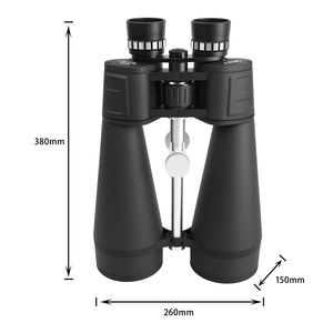 Jumelles astronomiques géantes 20x80 avec trépied intégré, prisme Porro à <span class=keywords><strong>film</strong></span> vert, télescope optique pour l'observation des étoiles et de la lune - Product Image 5