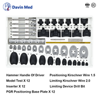 Ensemble d'instruments chirurgicaux Davin Med PGR, kit orthopédique vétérinaire pour la chirurgie d'ostéotomie osseuse des petits animaux, pour clinique vétérinaire