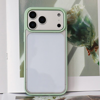 Coque de téléphone portable transparente antichute et étanche en TPU, style Ins, avec cadre coloré, la plus vendue pour iPhone 17 16 Pro Max