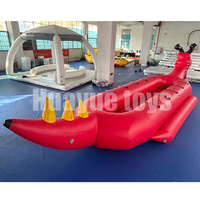 HUAYUE Offre Spéciale 10 personnes Double Tube Ocean Rider gonflable rouge Dragon Boat gonflable remorquable bateau jouet bateau banane