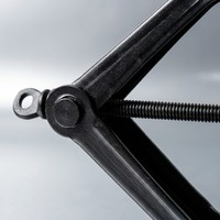 Cric ciseaux robuste 1T, hauteur de levage 90-310mm, en acier, outil portable d'urgence pour le changement de pneus de SUV et berlines