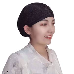 Pañuelo musulmán personalizado, diadema trenzada de estilo étnico, gorro para cabello largo, tela de malla, ecológico y transpirable - Product Image 5