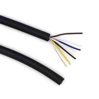 UL20276 2 4 6 8 Core X 22AWG tahan minyak tegangan rendah perisai ganda memutar kontrol pasangan kabel fleksibel