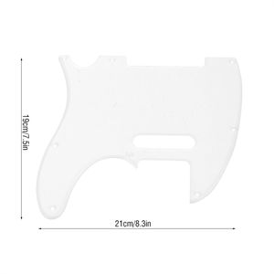 Golpeador de 8 agujeros de acrílico transparente con tornillos para accesorio de instrumento Musical de <span class=keywords><strong>guitarra</strong></span> estilo <span class=keywords><strong>Telecaster</strong></span> TL - Product Image 4