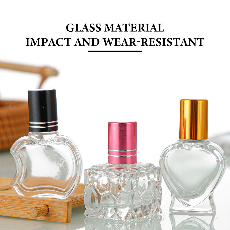 Empty 8ml Essential Oil Perfume Bottle Packaging 10ml Clear Roller Ball ...